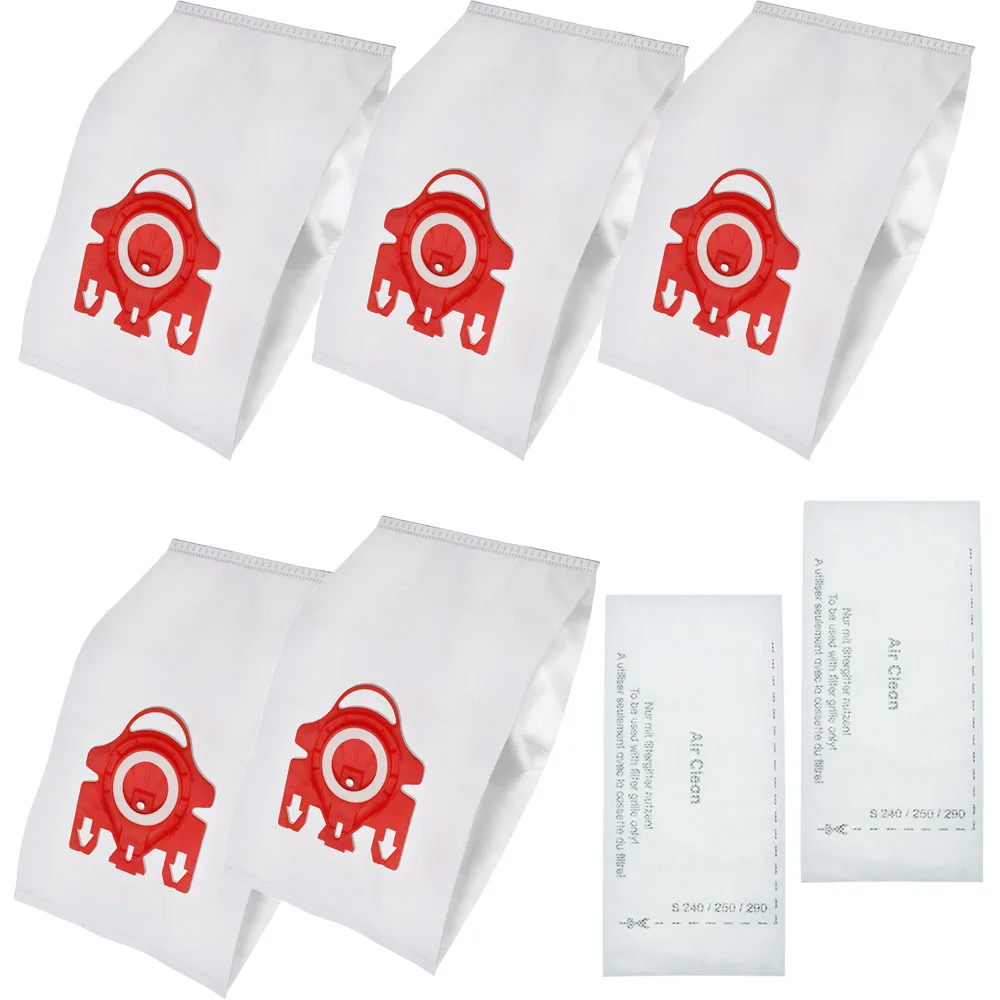 10Pcs/Lot DUST BAGS With 4pcs FILTERS for Miele vacuum cleaner 3D GN S5000 S8000 Complete C2 C3 S5 S8 SF-50 Vacuum Cleaner