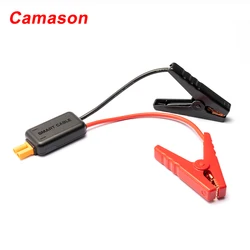 Camason-clips inteligentes para Cables de refuerzo de arranque de coche, accesorios de abrazadera de batería de coche de emergencia, Clip de cable rojo-Negro