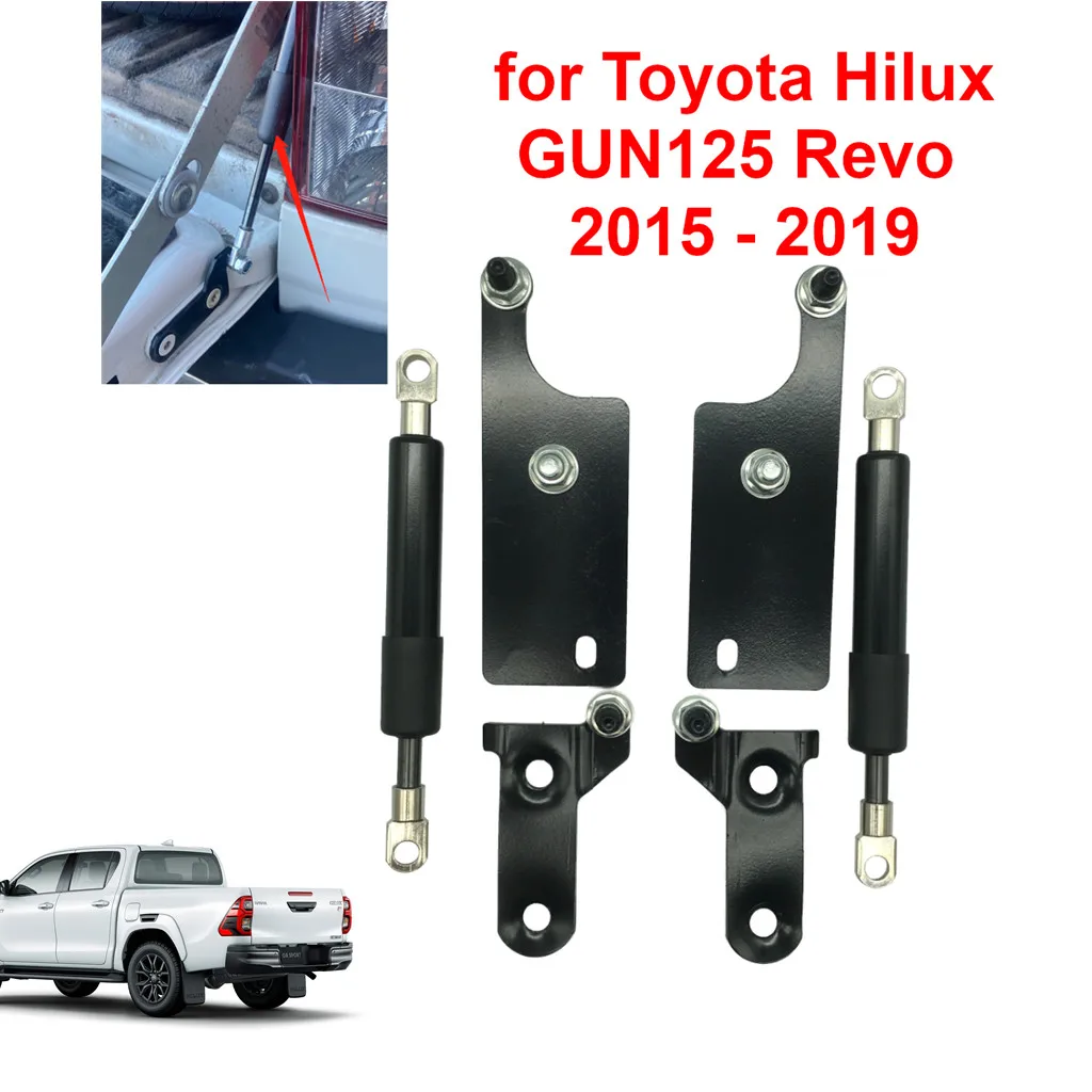 Car Rear Tailgate Slow Down Support Rod Lift Strut Bar Gas Shock Damper for Toyota Hilux GUN125 Revo 2015 - 2022