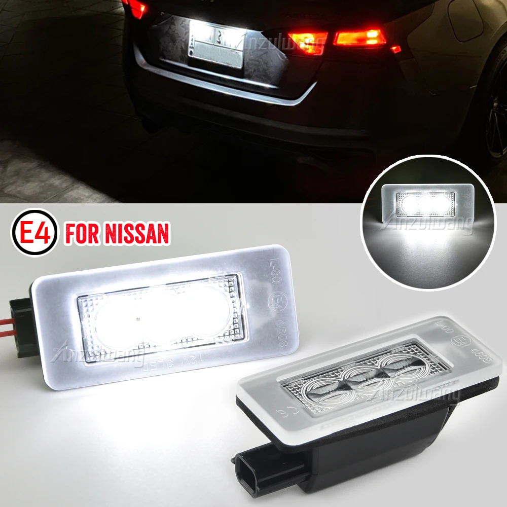 2Pc For Nissan Serena C27 2016 2017 2018 2019 2020 2021 Altima Suzuki Landy Dacia Duster LED License Number Plate Tag Light Lamp