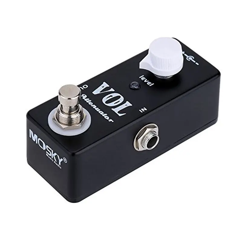 Mosky Volume Pedal Footswitch Electric Guitar Bass Passive Vol Attenuator Effects Pedal Full Metal Shell Bass Guitar Parts