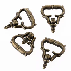 4Pcs Vintage Screw Thread Mini Drawer Pull Handles Furniture Drawer Cabinet Knobs and Handles ini Jewelry Box Door Pull Knob
