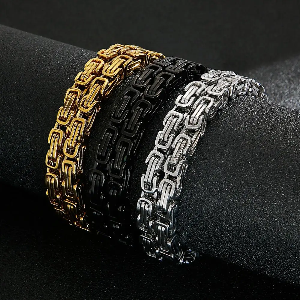 Kalen Men's Necklace Stainless Steel Charm Chain Gothic Chain Bone Decoration Jewelry Accessory