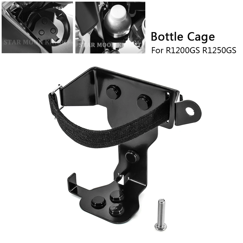 Garrafa de água para bebidas para motocicletas, suporte para copos, montagem para BMW R 1250 GS, R1250GS Adventure, R1200GS, R 1200 GS, LC Adv 2013-2017