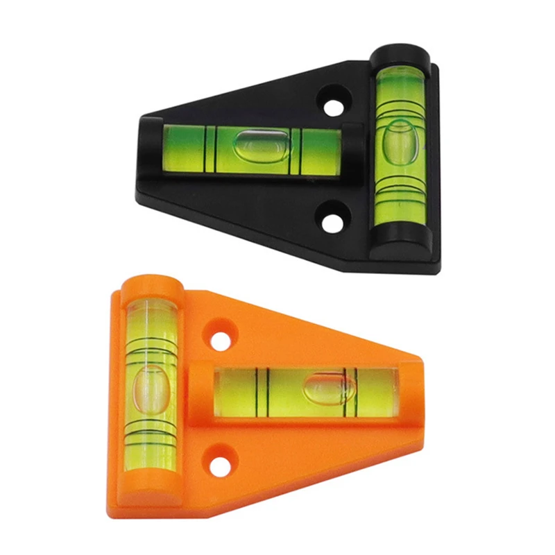 2PC T-type Spirit Level Bubble Measuring Vertical And Horizontal Laser Level Triangular Level Bubble Shell Measuring Tools