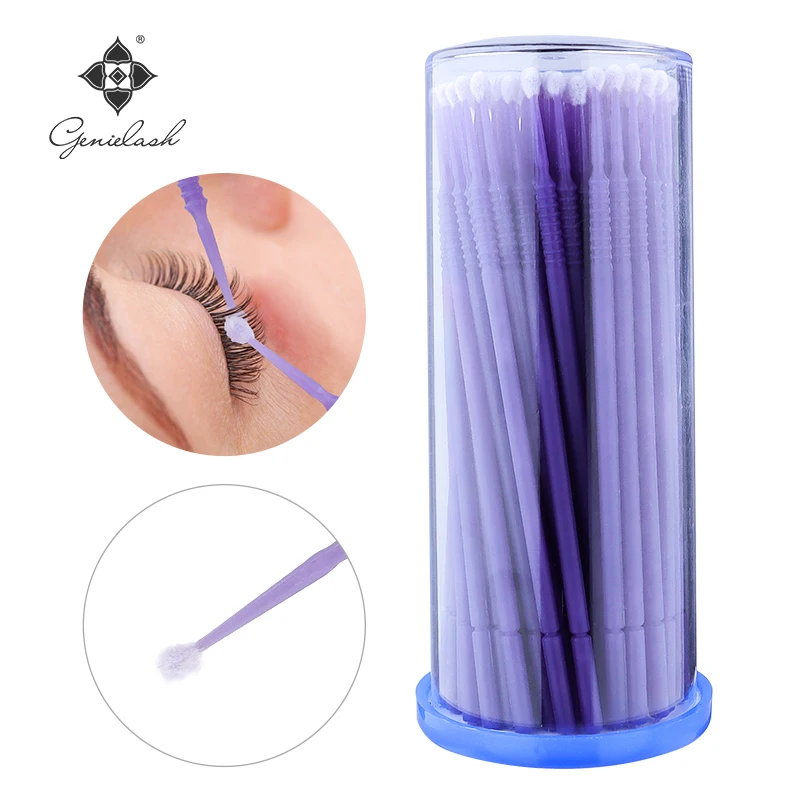 Micro brosse à Mascara de maquillage jetable, 4 pièces/lot, Micro applicateurs individuels pour Extension de cils