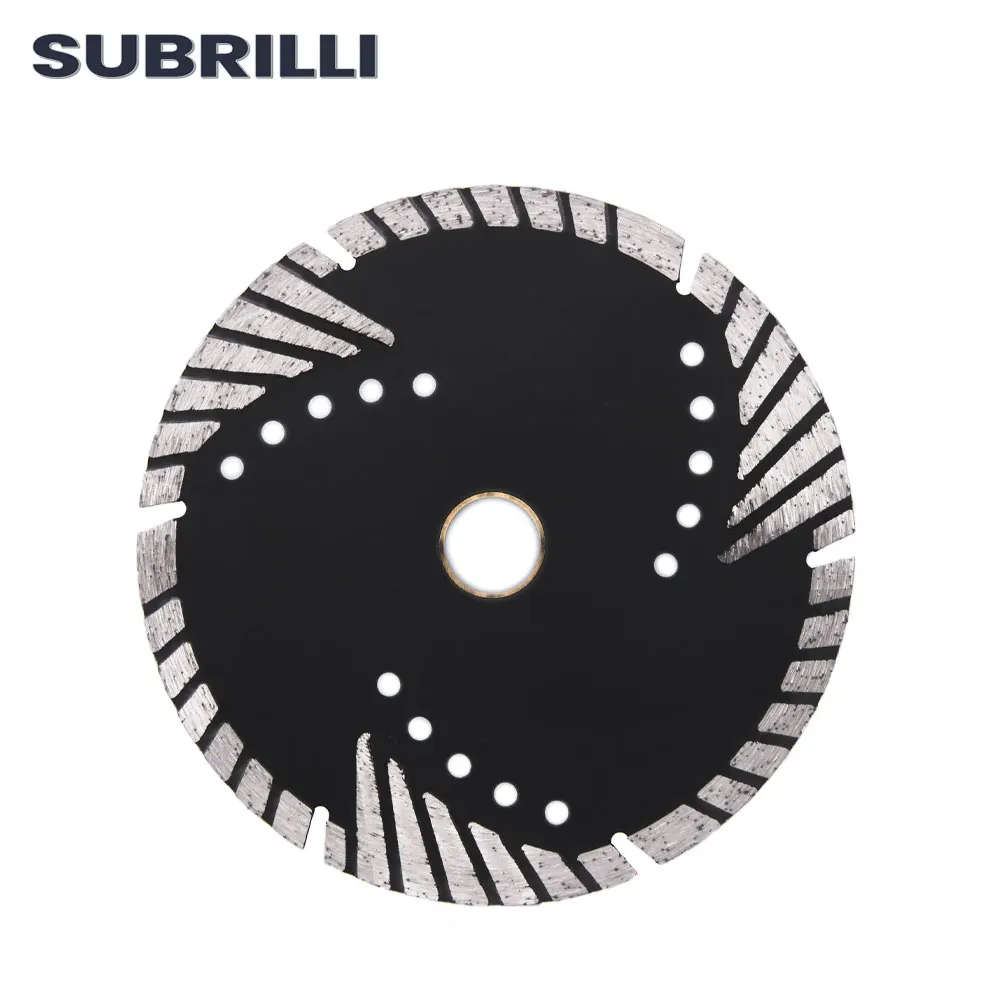 SUBRILLI 6” 150mm Diamond Cutter Wheel Metal Bond Diamond Saw Blade Turbo Tooth Saw Disk For Stone Granite Concrete