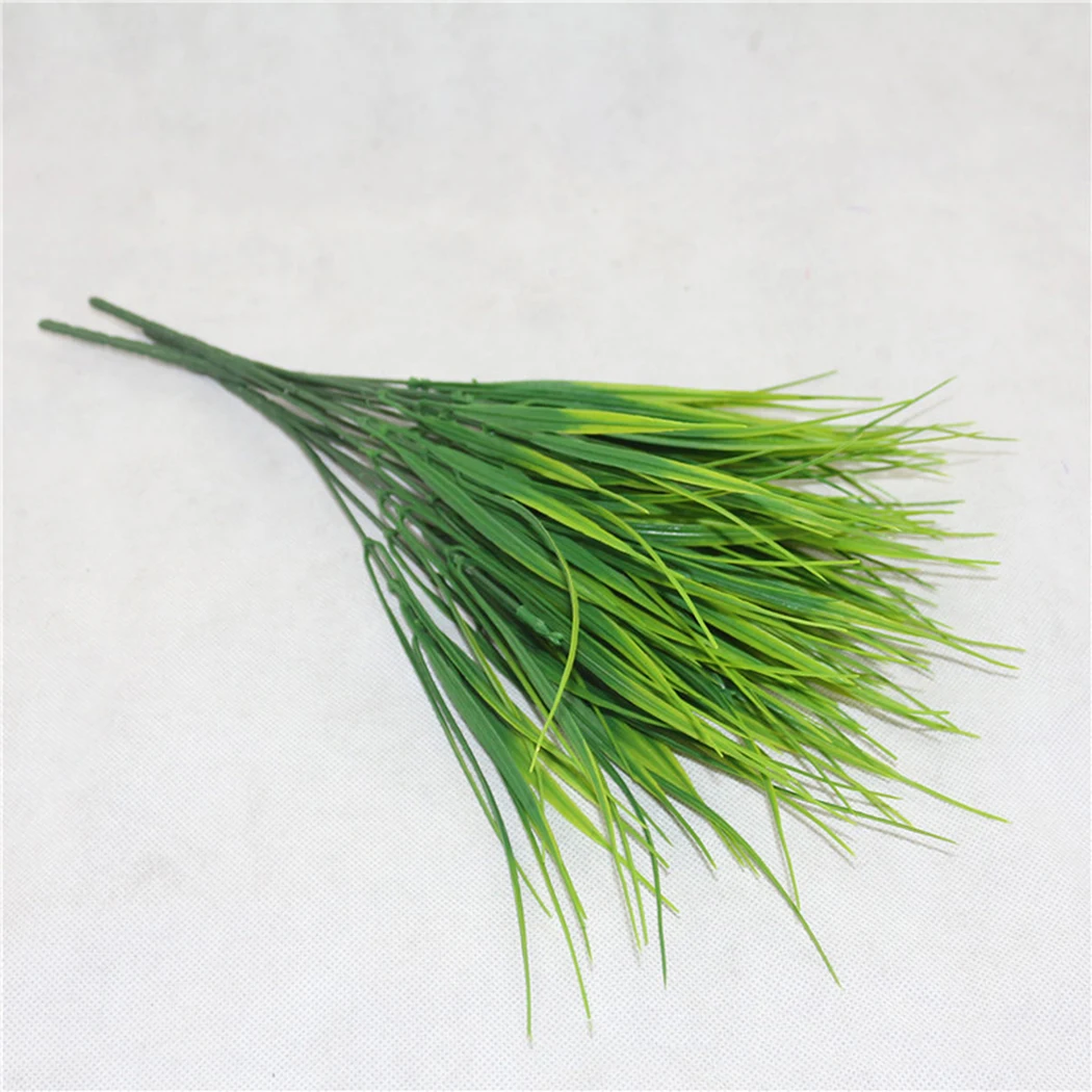 7 Fork water grass Eucalyptus Plastic Artificial Plants Green Grass plastic flower Plant Wedding Home Decoration Table Decors