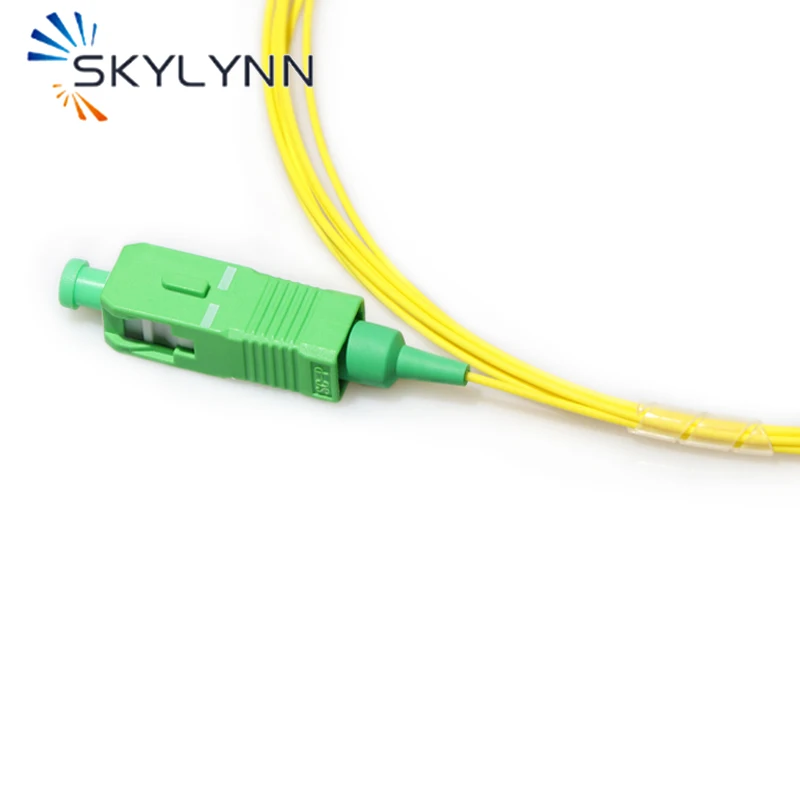 50Pcs/Bag SC/APC Tight Buffer 0.9mm 1.5 Meter SM G652D/G657A1/G657A2 Fiber Optic Pigtails Yellow LSZH Jacket