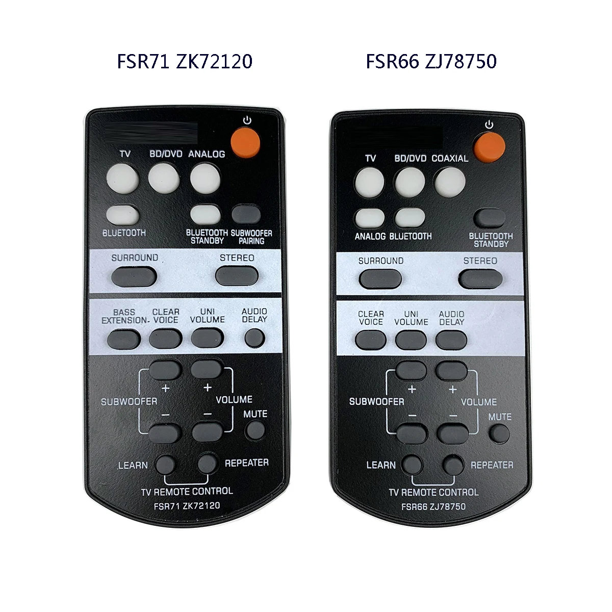 

New FSR66 ZJ78750 FSR71 ZK72120 For Yamaha Sound Bar Remote Control for YAS-103 ATS-1030 YAS-203 YAS-CU203 NS-WSW41