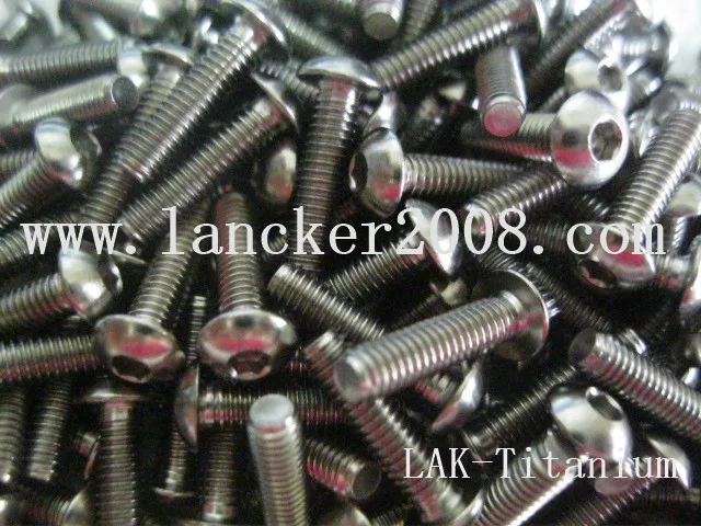 التيتانيوم مسدس المقبس جولة رئيس المسمار Gr5 M3 * 4 5 6 8 10 12 14 16 18 20 22 24 25 30 35 #4