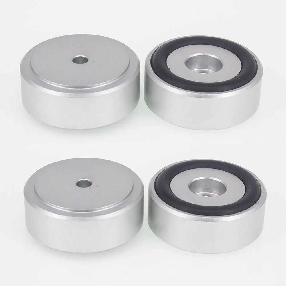 4 Bộ Khuếch Đại Cô Lập Chân Máy Chống Sốc Va Đập HIFI Bàn Xoay Chân Miếng Lót Khuếch Đại Âm Thanh Chân Nhôm Loa Cô Lập Chân 40*15