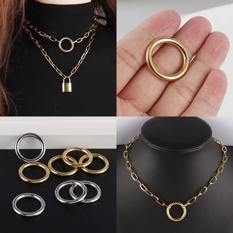5pcs/lots Stainless Steel Round Charms For Jewelry DIY Making Love Heart Charm Pendants Accessories Geometric Earrings