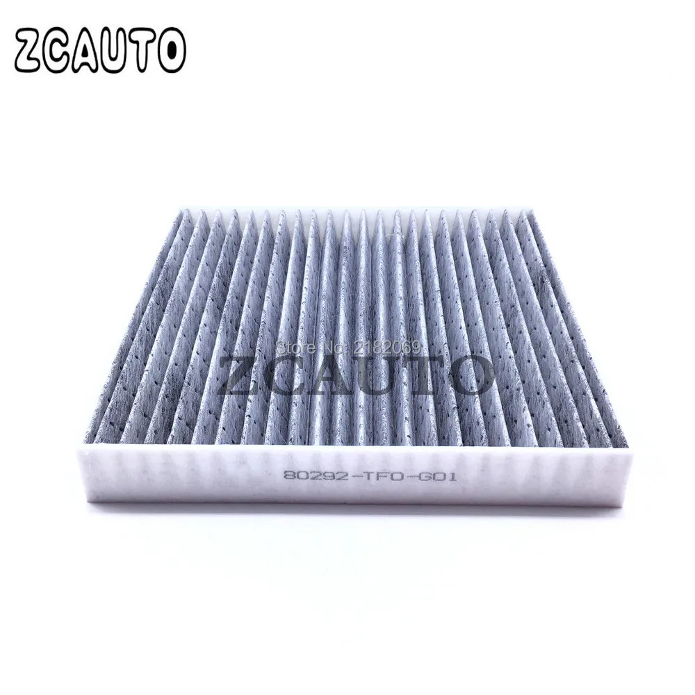 Car Auto Carbon Fiber Cabin Air Filter For Honda CR-Z Civic HR-V Fit Insight Acura 80292-TF0-G01 CU21003 80291-TF0-U01 2010-2020