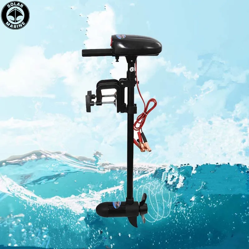 

Solar Marine Removable DC 12V 28LBS Electric Trolling Motor 260W Outboard Engine For Fishing Boats Rowing Kayaking Canoe