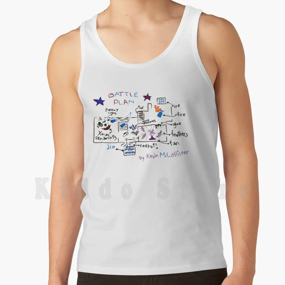 Kevin’s Battle Plan Tank Tops Vest Sleeveless Home Alone Kevin Mccallister The Wet Bandits Christmas 90s
