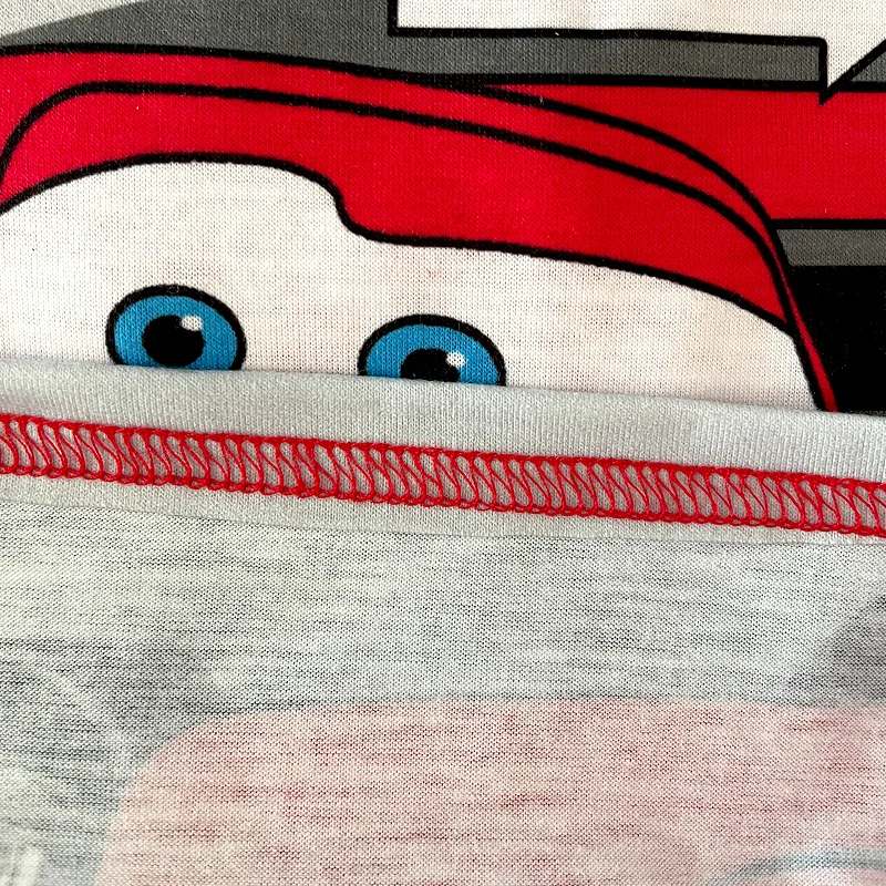 Conjuntos de pijamas para niños y niñas, ropa de algodón con estampado de Rayo Mcqueen, camiseta de manga larga y pantalones de dibujos animados, 95