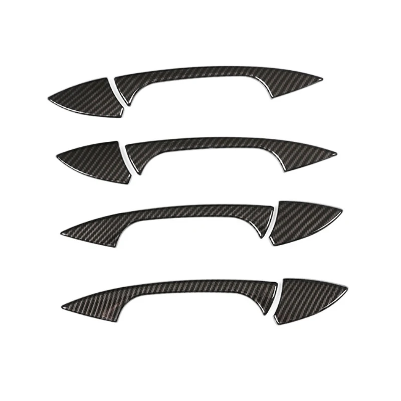 Carbon Fiber Texture Car Outer Door Handle /Bowl Cover Trim For Mercedes Benz C E GLK ML CLA Class W166 W117 X204 W204 W212 W246