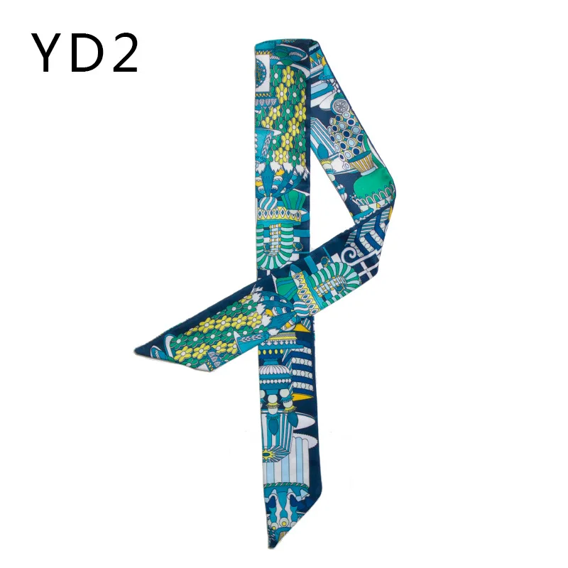 Fashion Bag Scarf Ladies Luxury Twill Beach Outing Decoration Silk Scarf Skinny Tie Bag Ribbon Fashion Hair Band Bandana JK19