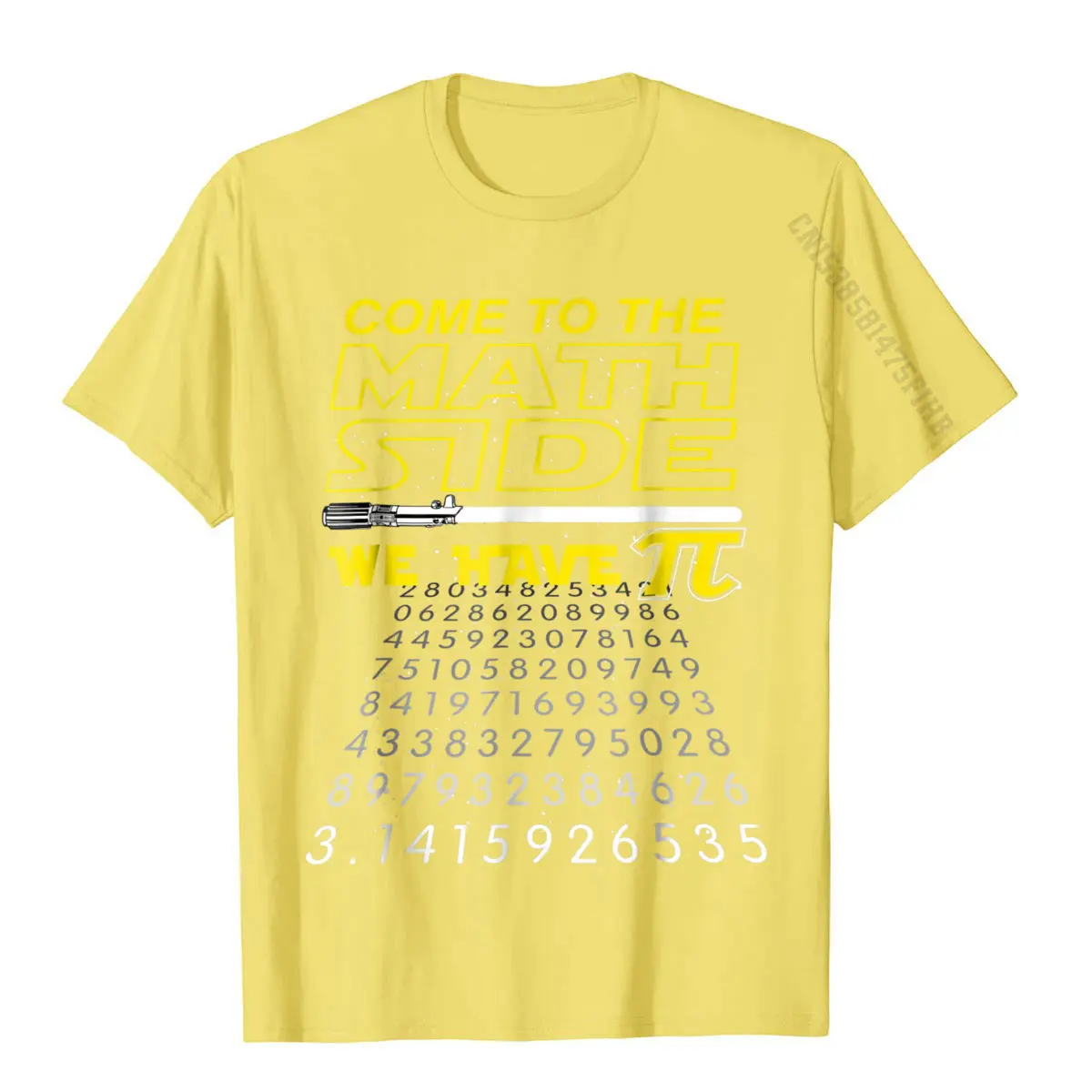 Come To The Math Side We Have Pi Math Geek Nerd T-Shirt Cotton Street Tops Shirts Fashion Man Top T-Shirts Printed