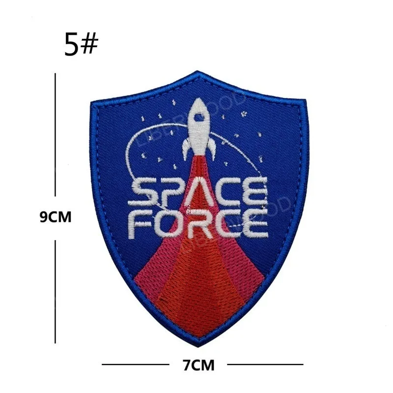 United States Stars Embroidery Patches Donald Trump Space Force Space Explore Travel Badge Military Tactical USSF Patch