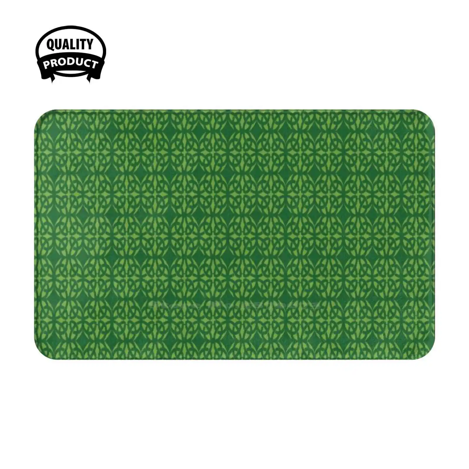 Day Shamrock Pattern Green Soft Cushion Home Carpet Door Mat Car Rug Shamrock Pattern Day Pattern Green Ireland Irish