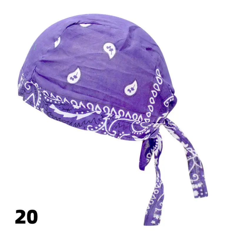 Fashion Pirate Cap Men Cotton Printed Sun Protection Cycling Summer Bandana Cashew Women Hat Spring Hip-hop Headscarf Headband