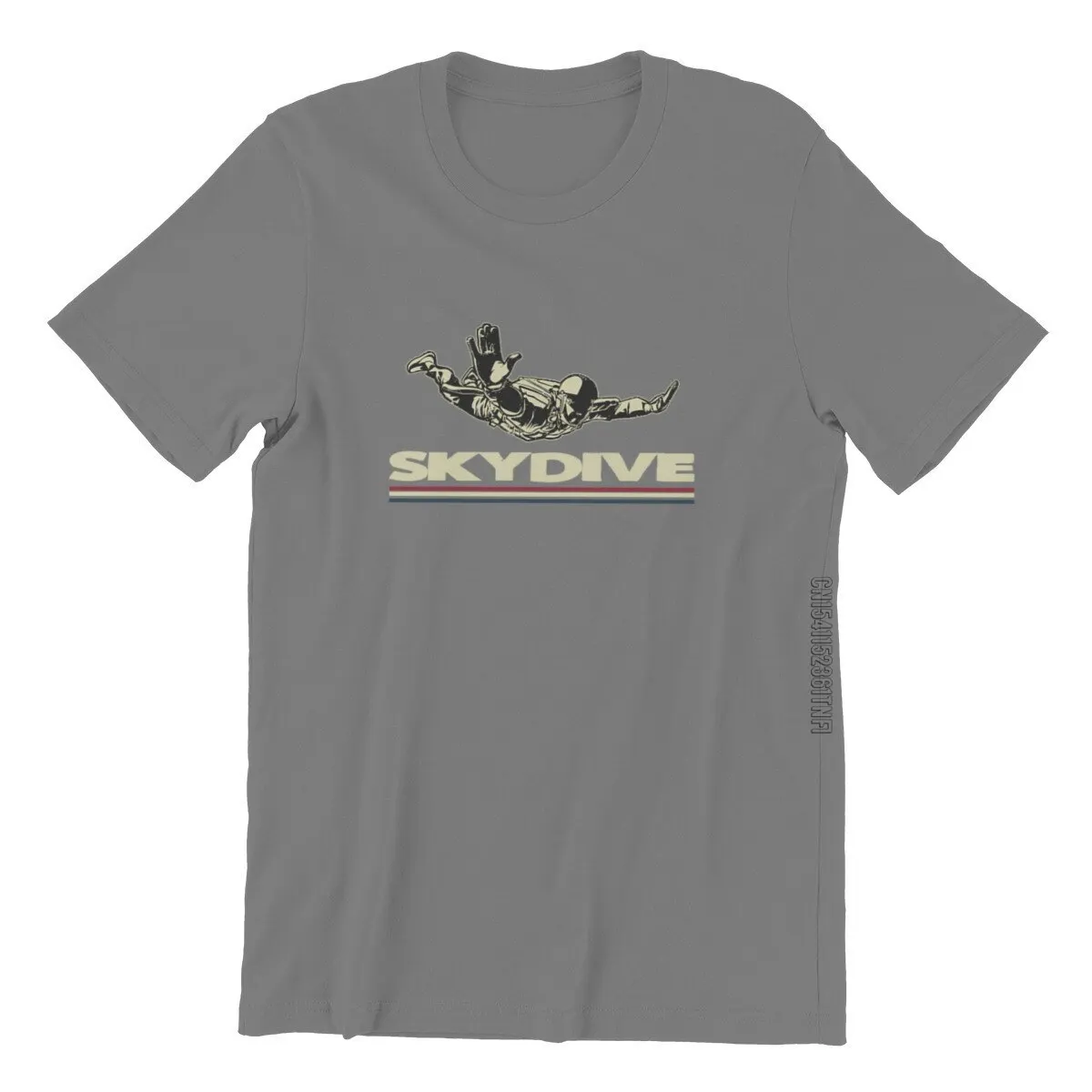 Skydiver-Camiseta Basejumper para hombre, ropa Punk con estampado blanco y negro, Tops de algodón, Normal, 98164