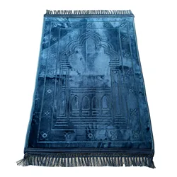 Deluxe Soft Muslim Prayer Carpet  Fashion Islamic Prayer 80x120CM Mat Deserthome Prayer Rugs Sajda Muslim Prayer Mat