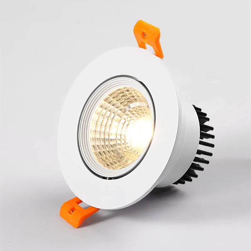 Kısılabilir AC90V-260V 5W7W9W12W15W18W20W LED downlight Epistar çip koçanı diyotları gömme tavan lambaları Spot ışıkları ev aydınlatma için