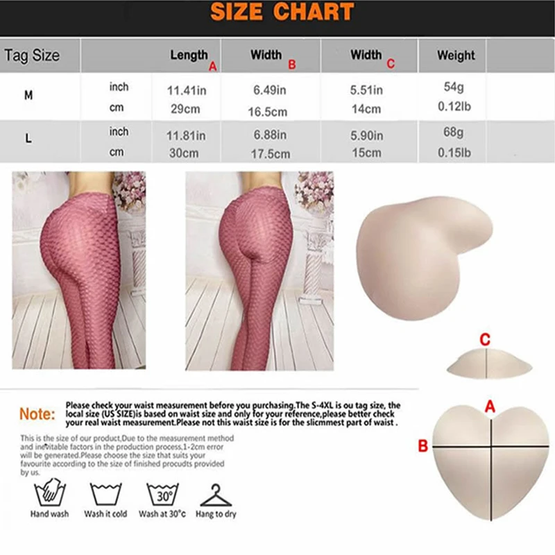 KnowU Drag Queen Shape Shift Hip Pads Thick Thighs and Buttocks Sponge Material 1 Pair Crossdresser Transgender Shemale Sissy