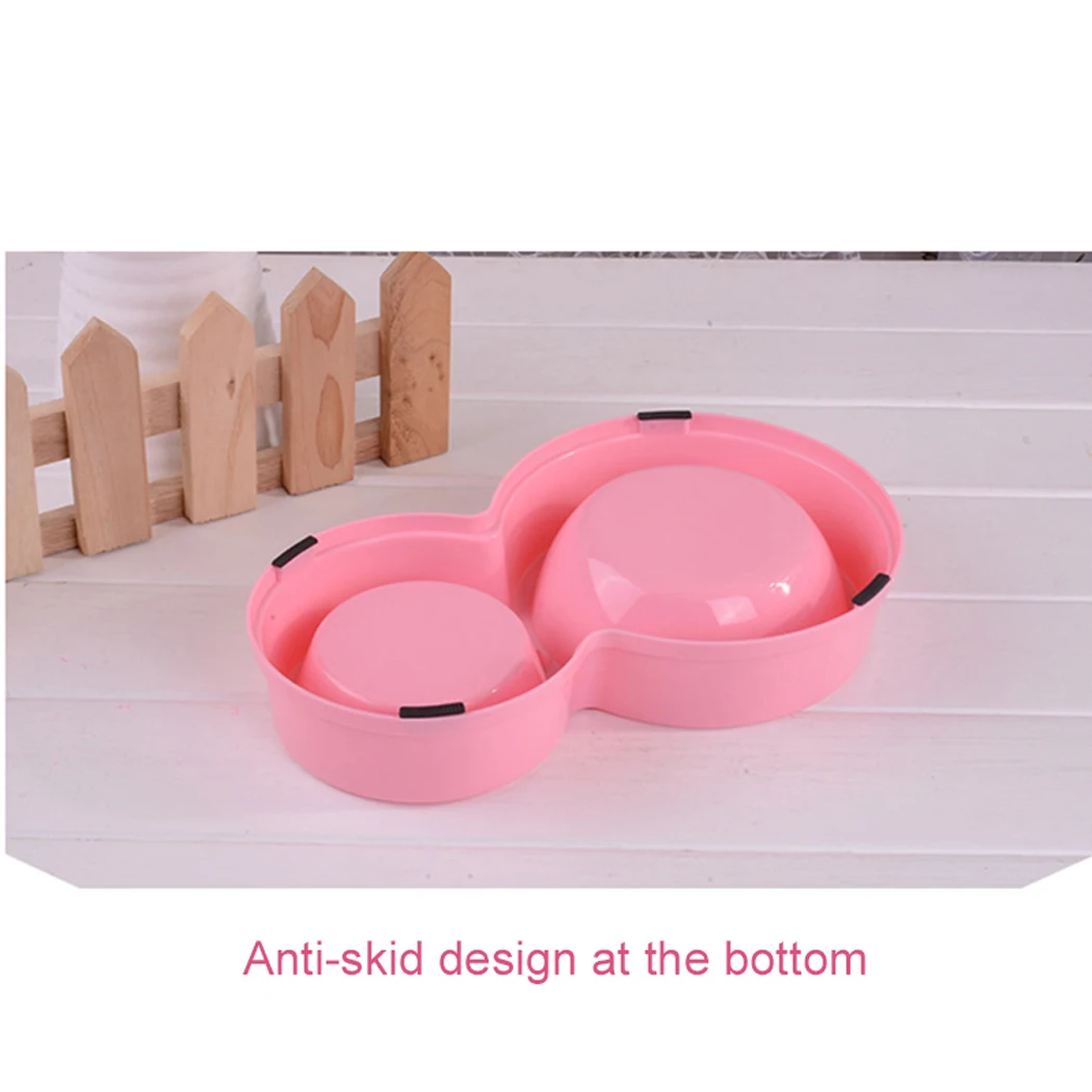 Double Pet Bowls Dog Food Water Feeder Stainless Steel Pet Drinking Dish Feeder Cat Puppy Feeding Supplies Small Dog Accessories