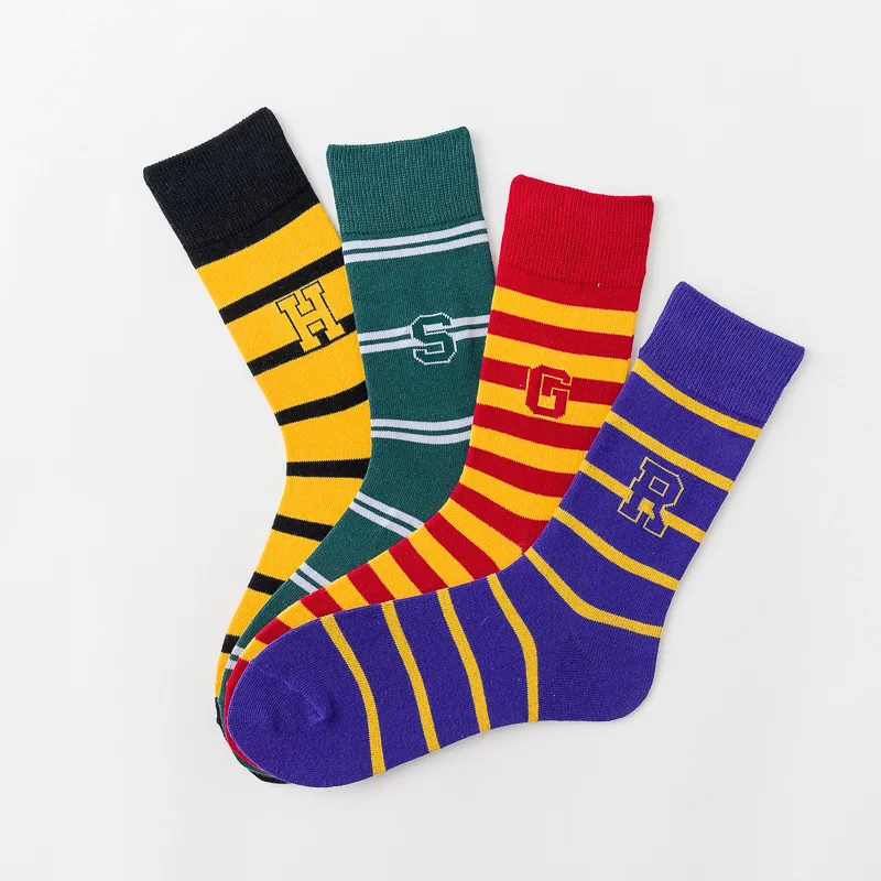 1 Pair Funny Women Socks Men Girl Mystery Magician College Cosplay Party Wizard Gift Fans Size 35-43 Designer  Wholesale - view 3