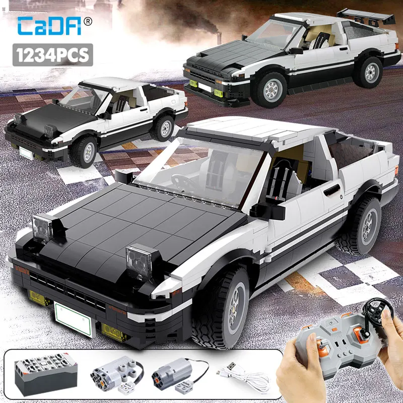 

Cada 1234pcs City Remote Control Racing Car Building Blocks For Drift Racing Car Bricks Toys For Children Boys