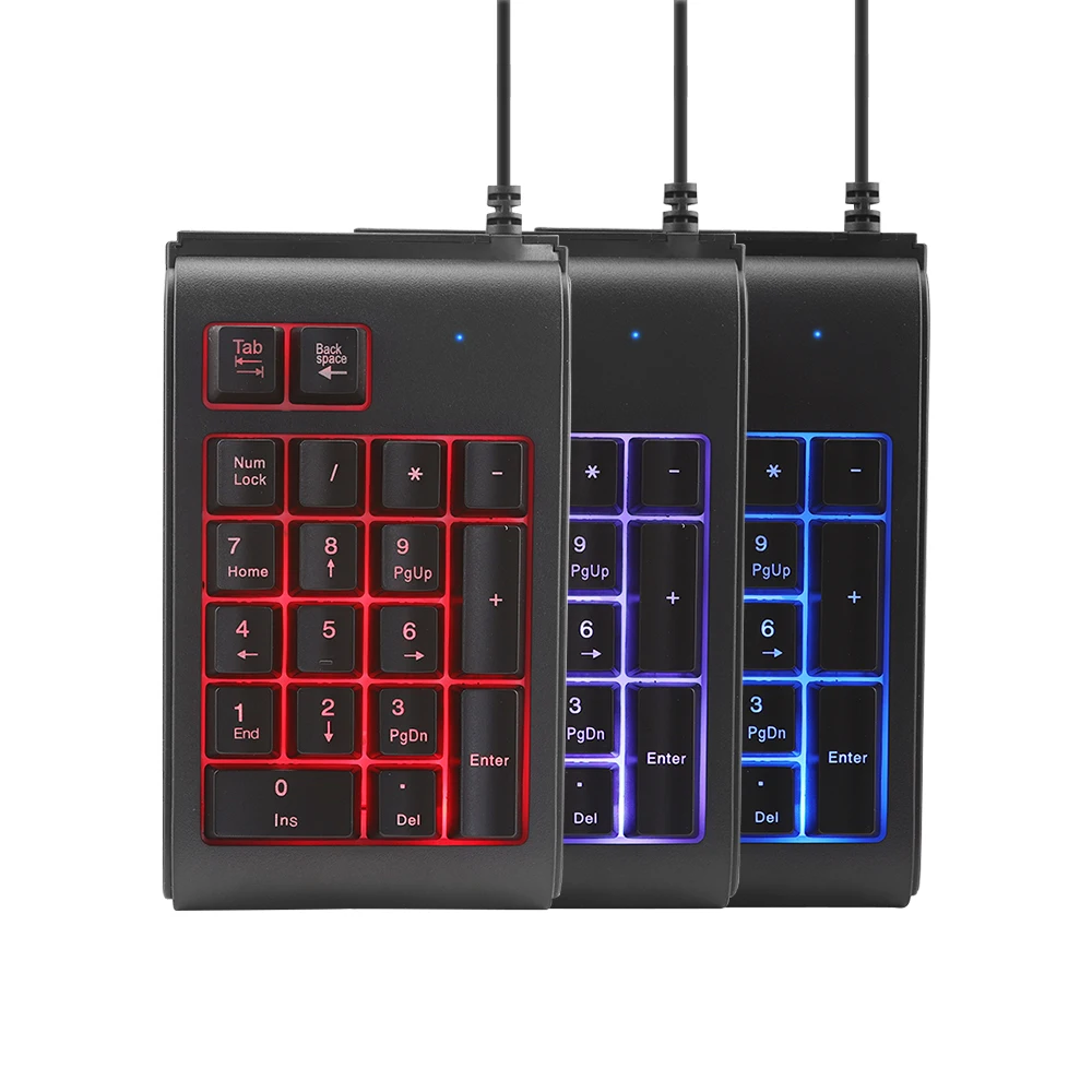 Wired Waterproof Keyboard Digital USB Portable Number Keypad 19 Keys Mini Numeric Keyboard Gamer For Laptop PC Notebook Tablet