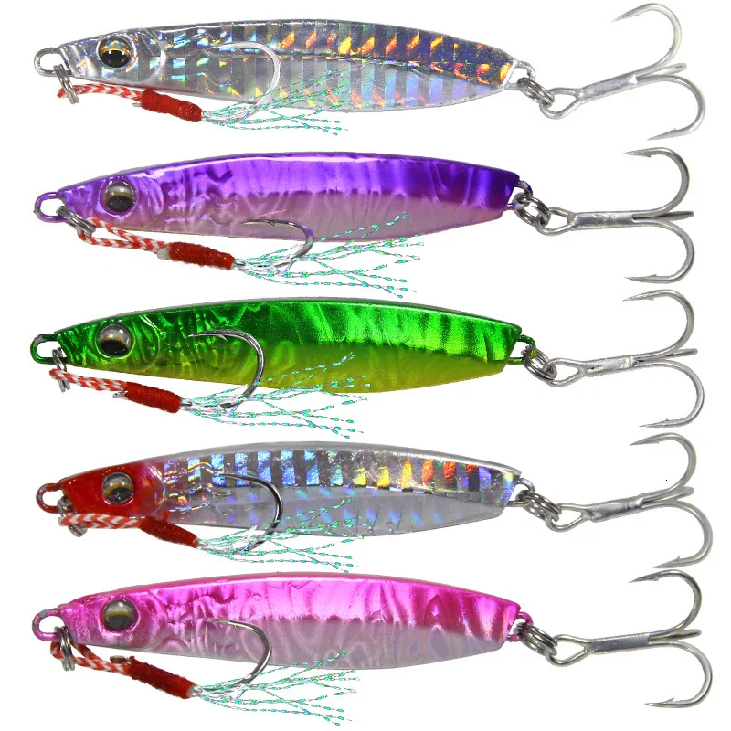 Jig Fishing Lures Weights 18-45g Fish Bait Jigging Lure Fishing Jigs Metal Jig Bass Set Pesca Saltwater Lures Isca Artificial