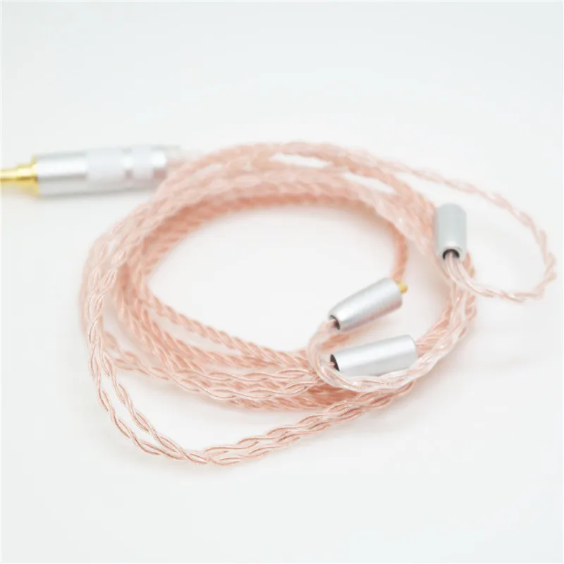 Pirole HIFI 4.4 مللي متر متوازن Mmcx تحديث استبدال 6N OCC كابل صالح لسماعة Shure SE535 SE235 SE215 UE900 Westone