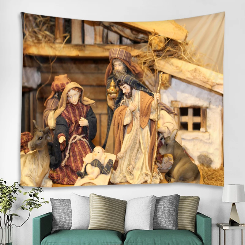 World famous paintings decorative tapestry Jesus God decorative tapestry bedroom living room decoration mandala Bohemian hippie