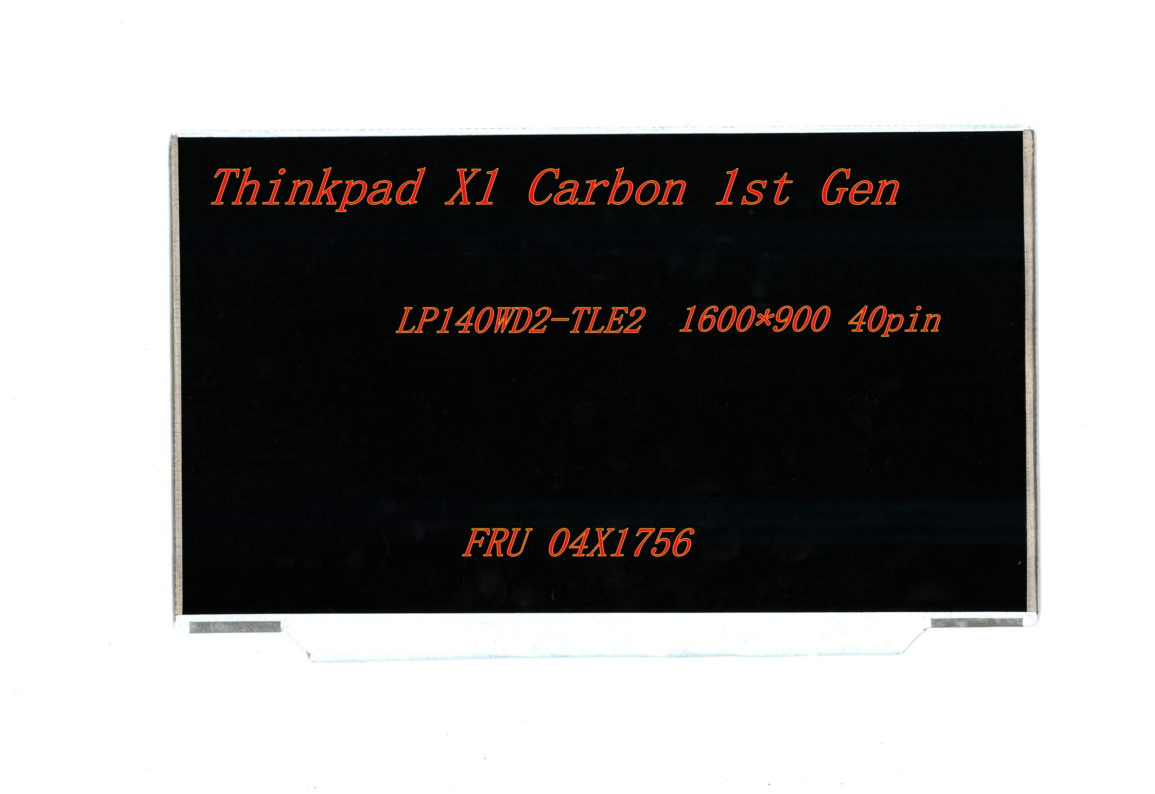 New Original 14 inch laptop slim led screen For Lenovo Thinkpad X1 Carbon 1st Gen Panel LP140WD2-TLE2 FRU 04X1756