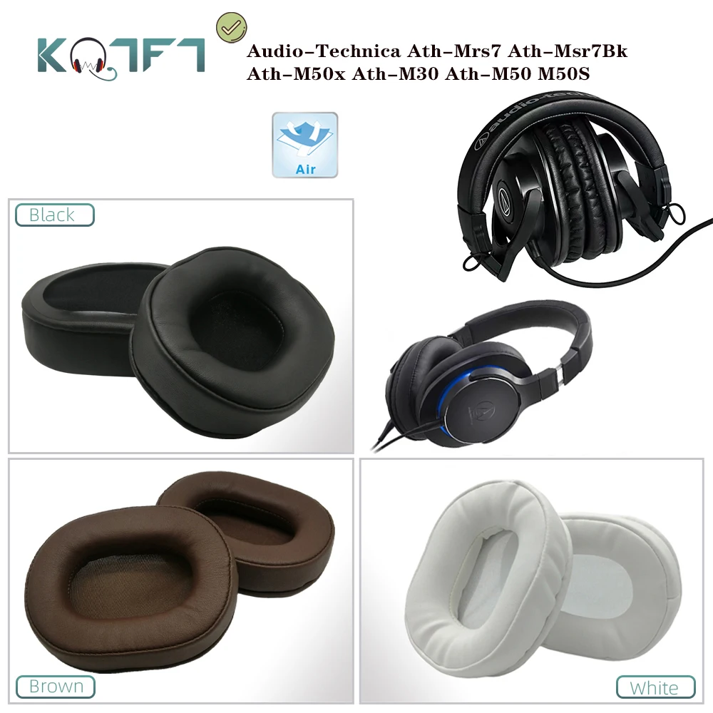 

Сменные амбушюры KQTFT для наушников Audio-Technica Ath-Mrs7, Ath-Msr7Bk, Ath-M50x, Ath-M30, Ath-M50, M50S