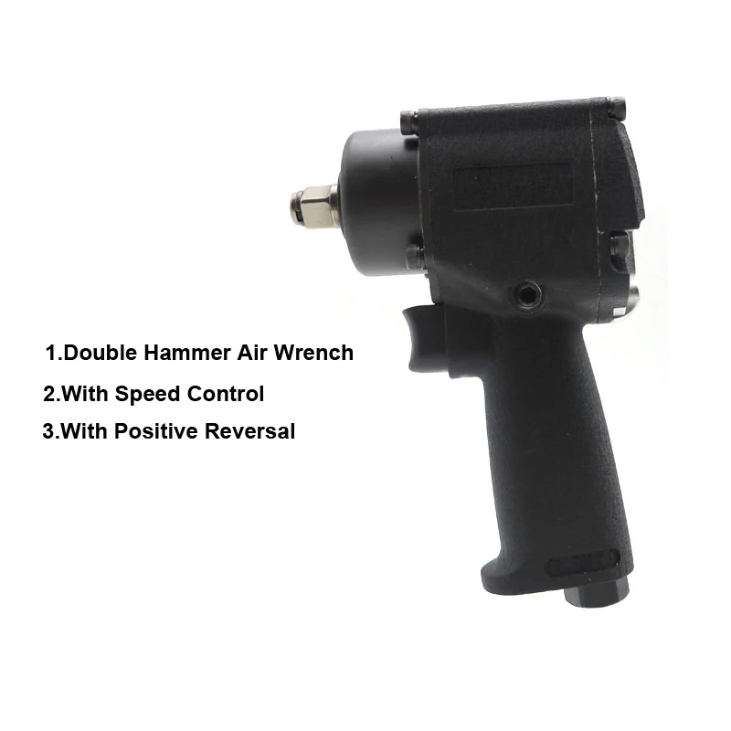 Mini Pneumatic/Air Impact Wrench Air 1/2 inch Twin Hammer Air Car Repairing Impact Wrench Cars Wrenches Tools