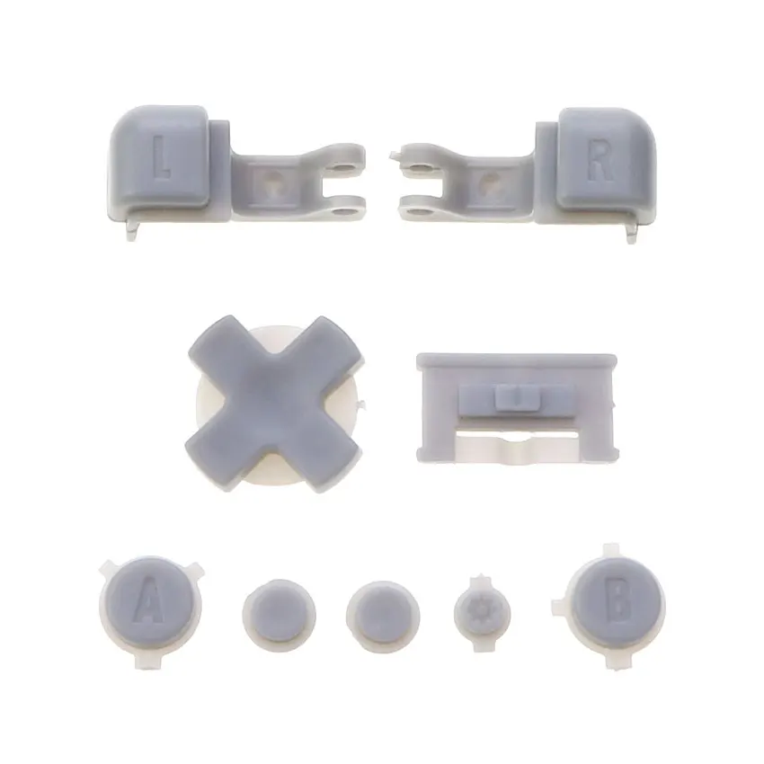 أزرار مجموعة كاملة من YuXi زر B L R LR زر التشغيل والإيقاف D-Pad مفتاح للعبة Gameboy Advance SP لوحدة تحكم نظام التشغيل GBA SP