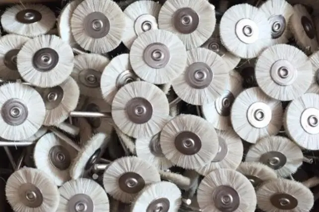 jewellery making Free Shipping China Polishing Wheels 144pcs/box Jewelry Rotary Polishing Brush Mounted Goat Hair Wheel Brush