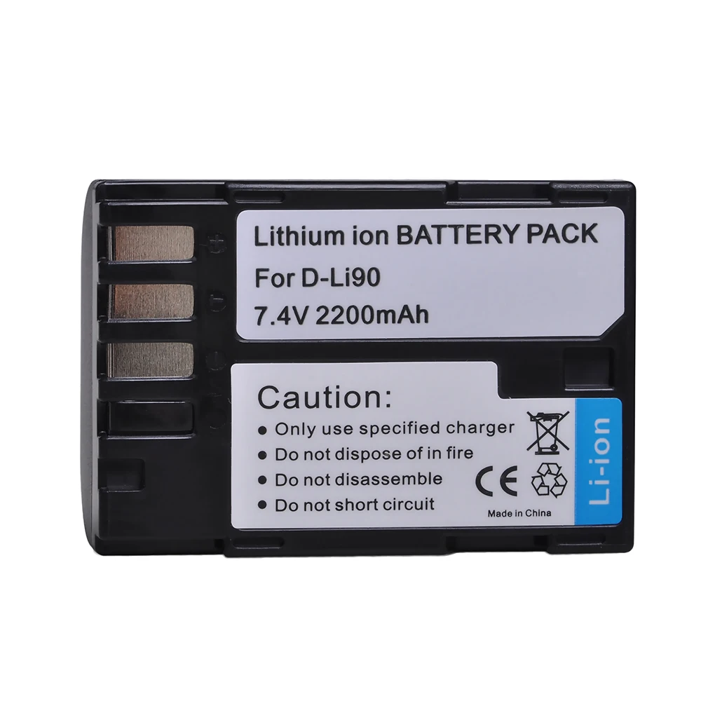 D-Li90 D Li90 DLi90 Li-ion Battery for PENTAX 645 645D 645Z K-1 K-01 K-3 K-5 K-5D K-5IIs K-7 K-7D K1 K01 K3 K5 K5D II 2