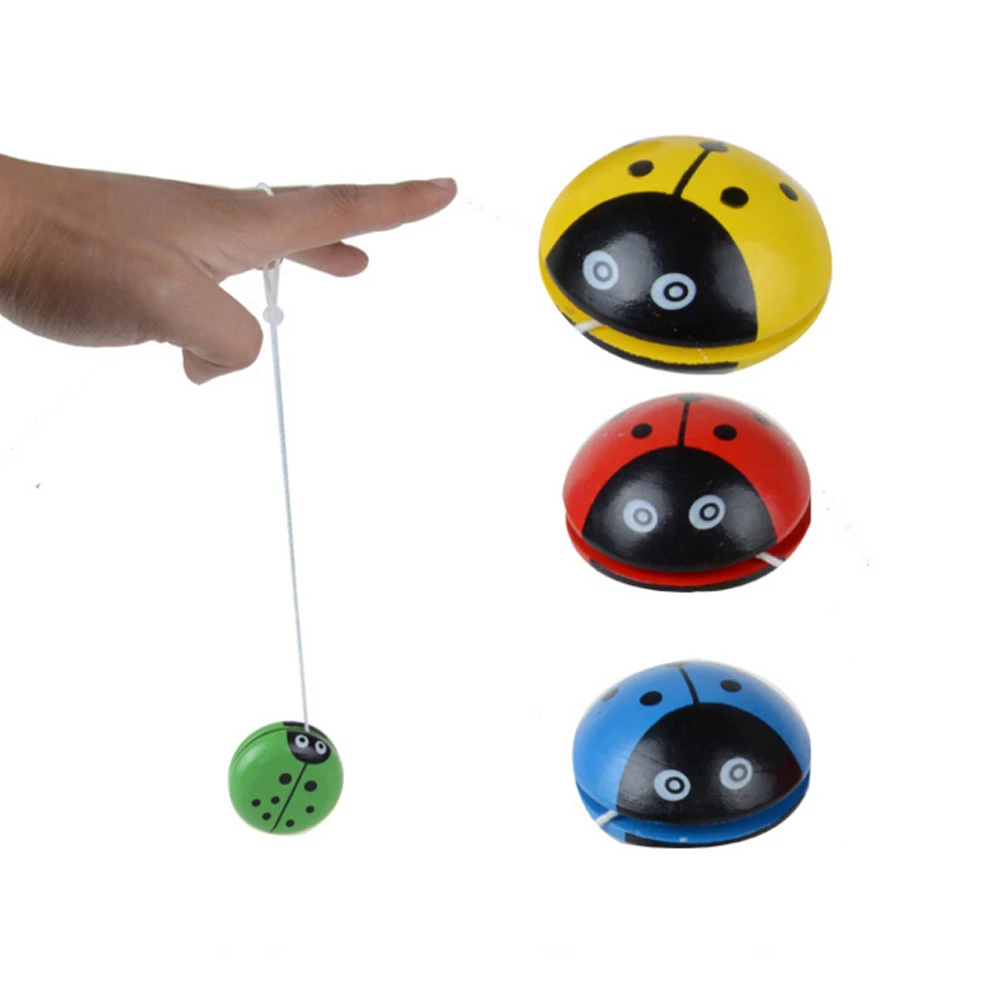 Yoyo Wooden YO-YO Ball Classic Wooden Yoyo Toys Creative design of personality Building Personality Toys For Children Gift