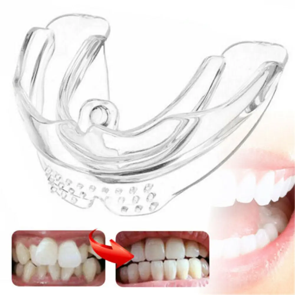 

New Silicone Oral Beauty Mouth Guard Orthodontic Braces Dental Alignment Straightener Teeth Retainer