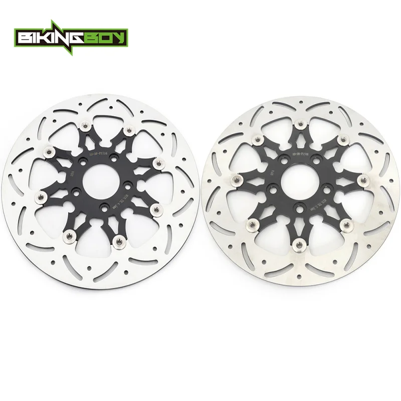 BIKINGBOY Front Rear Brake Discs Disks Rotors FXDF Fat Bob 08-17 FXFB FLFBS 18-23 Fat Boy FLSTF 15 16 17 FXDWG Wide Glide 06-20