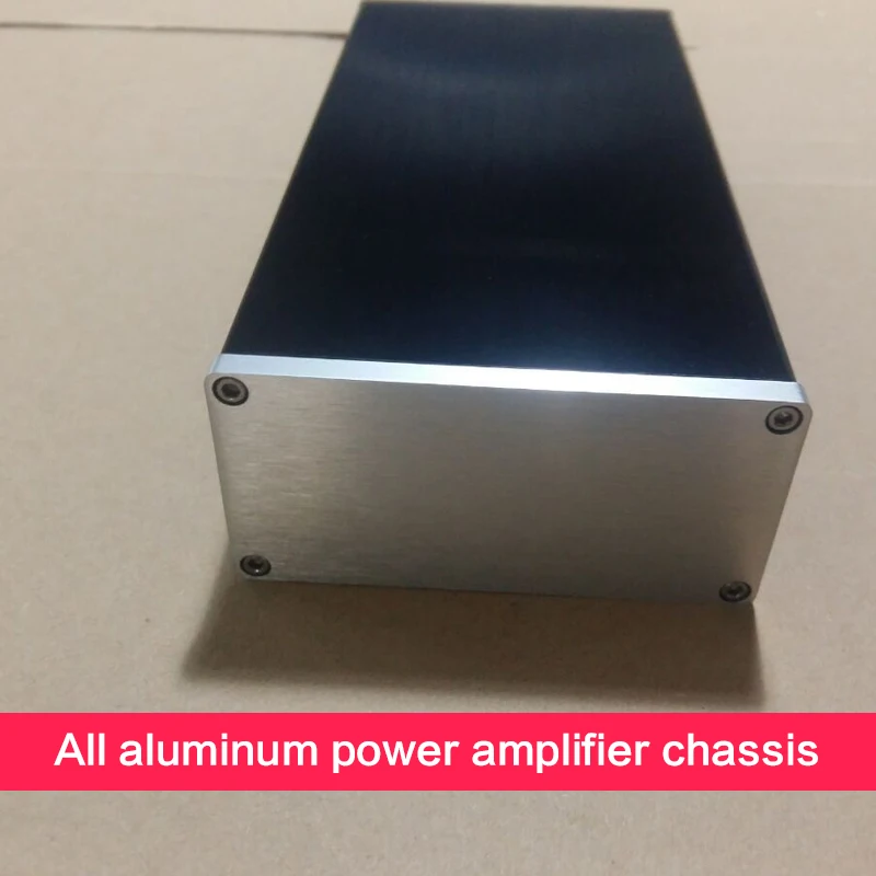 DIY All-aluminum Power Amplifier Case 1050 Small Power Supply Case Audio Case Amplifier Case with Power Supply Seat 102*50*208mm