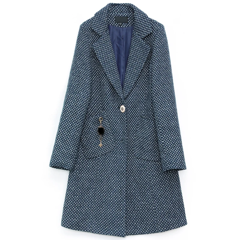 

2020 winter fashion ladies plus fleece jacket mid-length new coat warm long-sleeved lapel temperament women's popular jacket