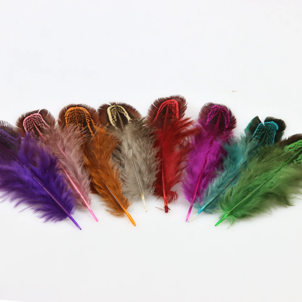 5-8CM 30Pcs/Lot Natural Pheasant Feather Charm Jewelry Furniture Craft Decoration DIY Bracelet Necklace Earring Making